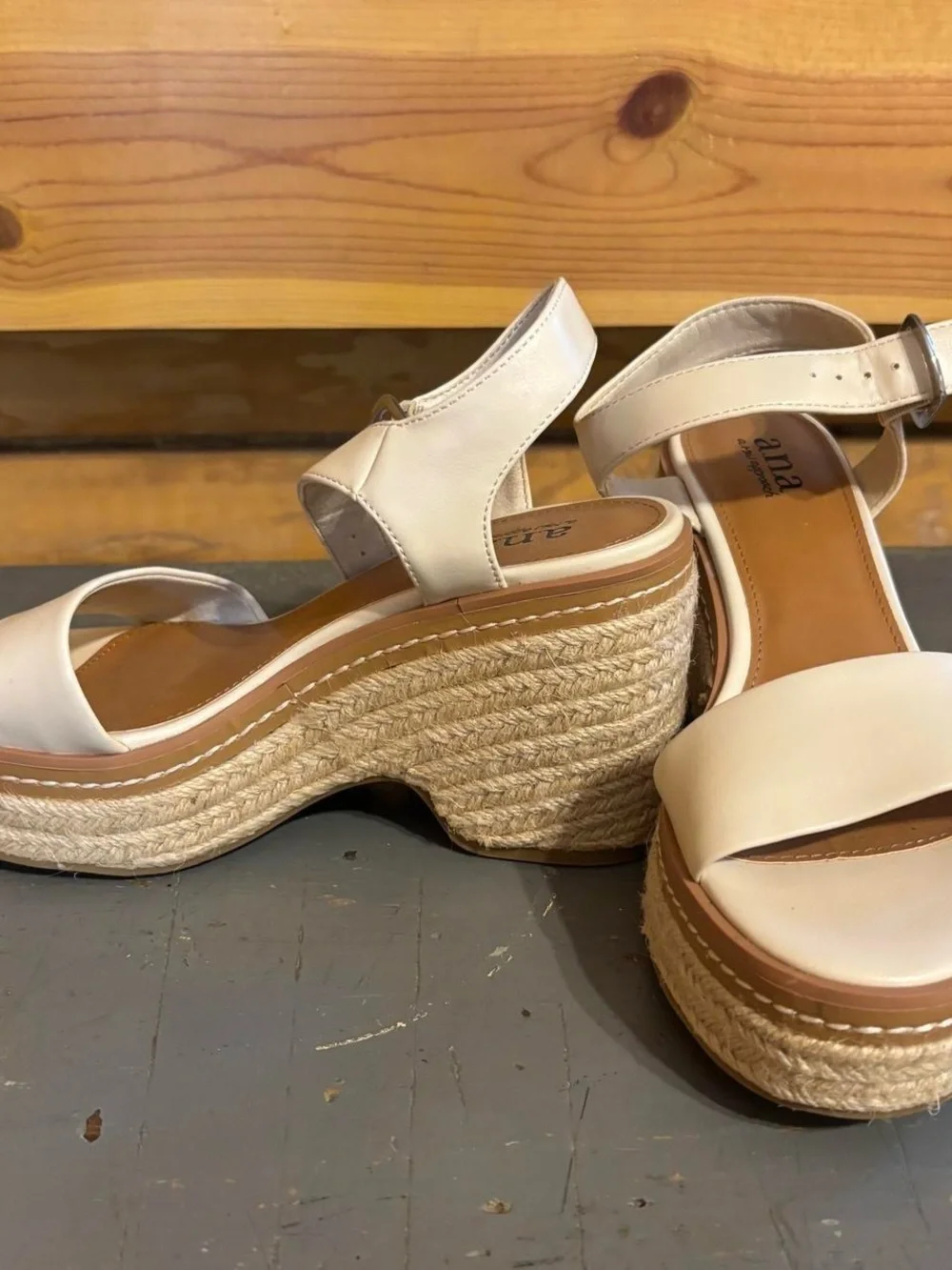 Women’s Cream Sandals - Wedges